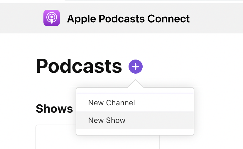 itunes new show